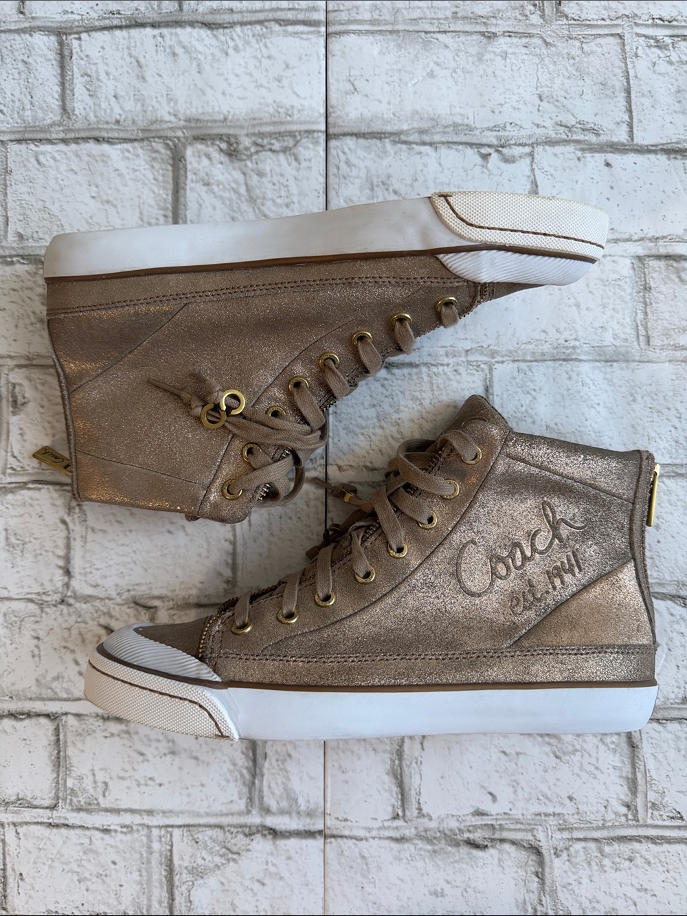Vintage Coach Hi Top Sneakers